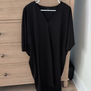 COS Black V-Neck Oversized Dress